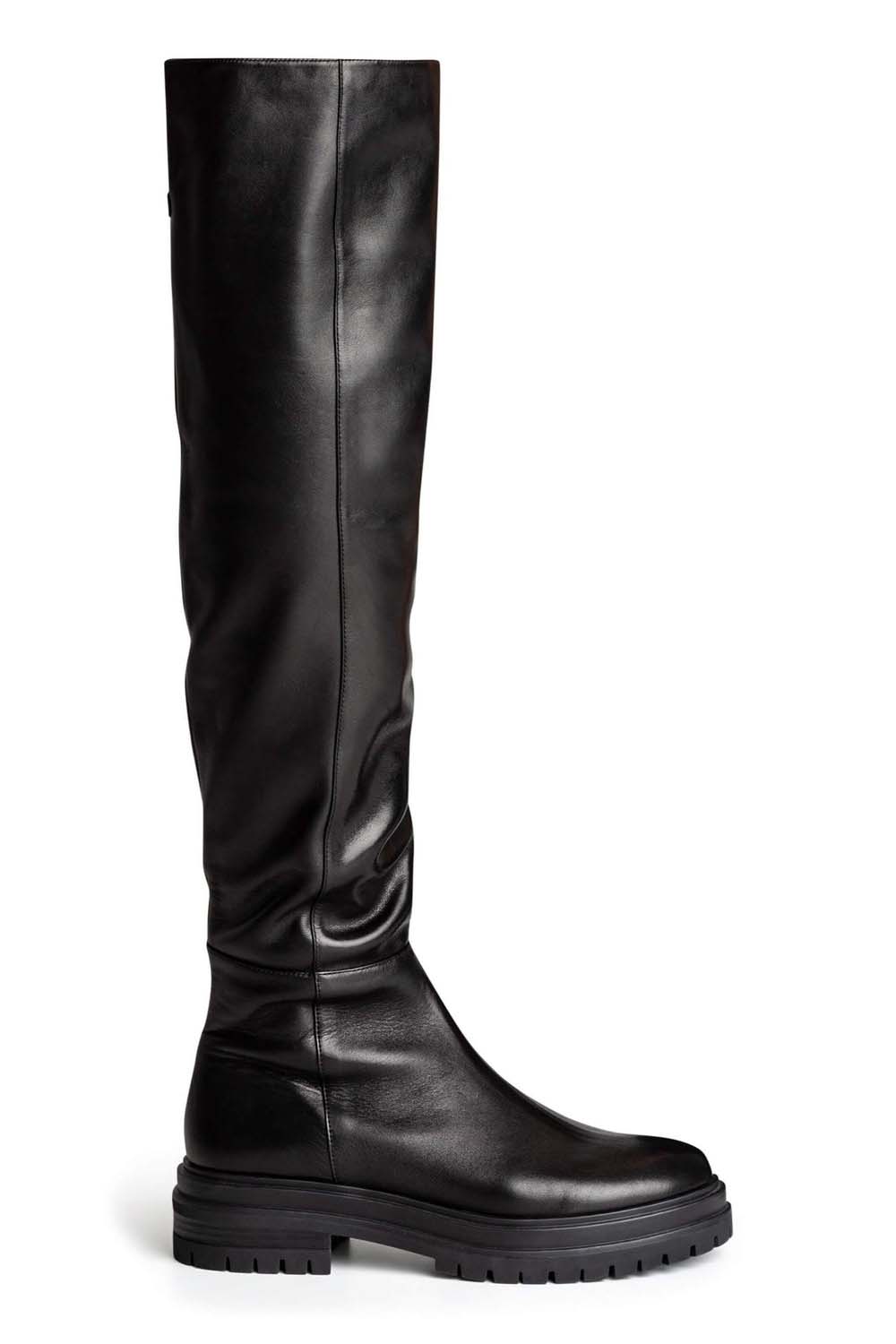 Black Tony Bianco Windy 4.5cm Women's Over The Knee Boots | 1763-EJLTF
